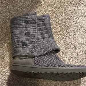 Cozy Gray Kids Boots
